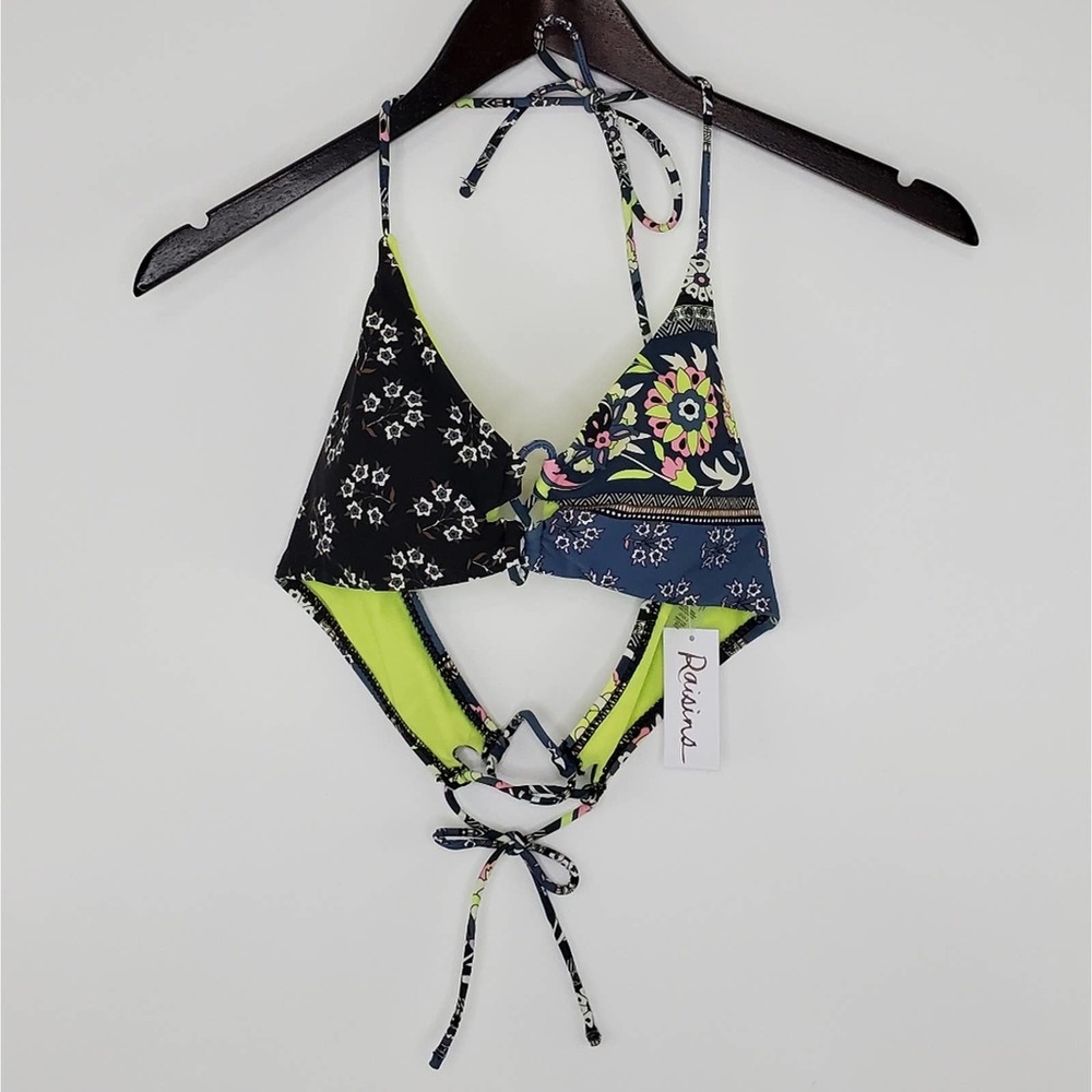 Raisins Mallorca Printed Costa Strappy Bikini Top
